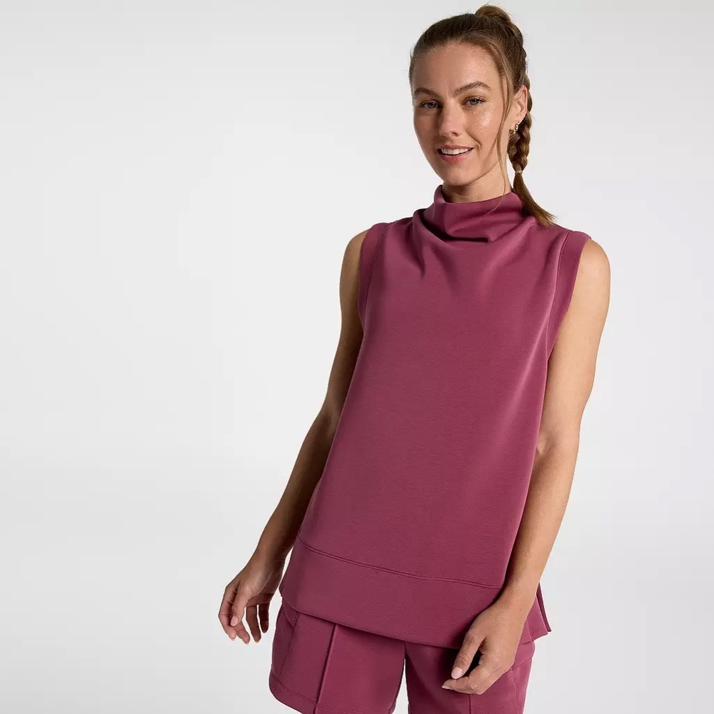 NWT CALIA Sandwash Sleeveless Pullover | Mauveberry